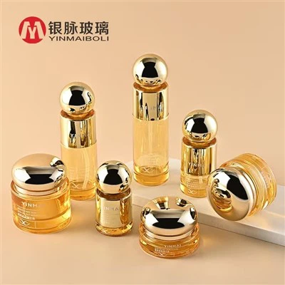 Bottiglia cosmetica in vetro premium